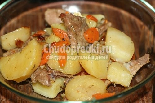 Курица с картошкой в мультиварке
