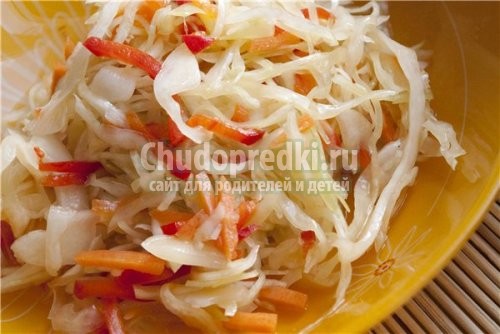 Салат из капусты с уксусом
