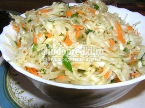 Салат из капусты с уксусом