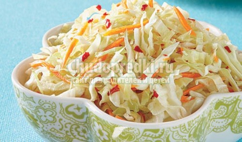 Салат из капусты с уксусом