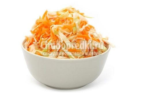 Салат из капусты с морковью