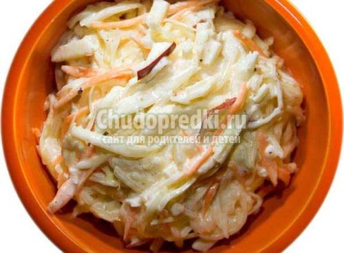 Салат из капусты с морковью