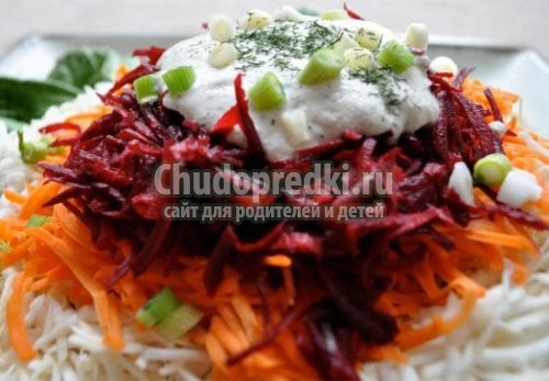 Салат из свеклы и моркови