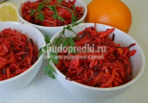Салат из свеклы и моркови