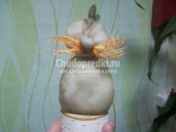 куклы из капрона своими руками. Домовой на удачу