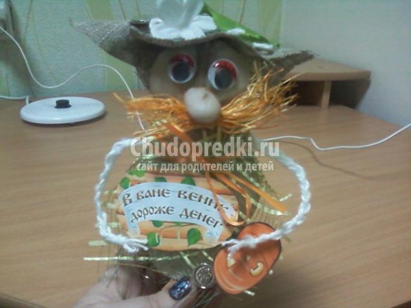 куклы из капрона своими руками. Домовой на удачу