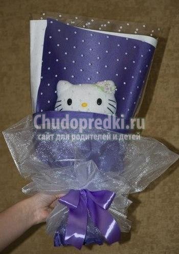 Букет из игрушек своими руками