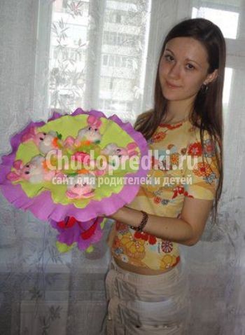 Букет из игрушек своими руками