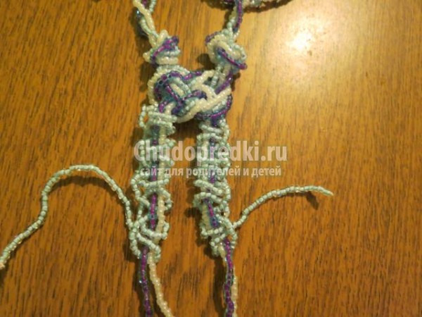 украшения из бисера в технике макраме