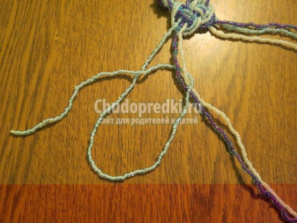 украшения из бисера в технике макраме