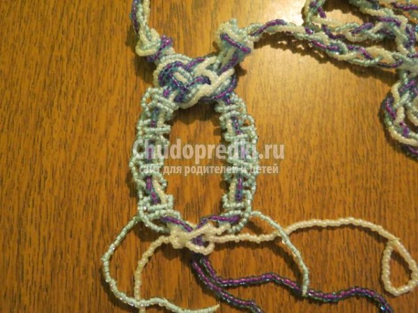 украшения из бисера в технике макраме