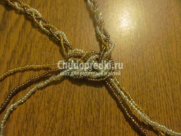 украшения из бисера в технике макраме