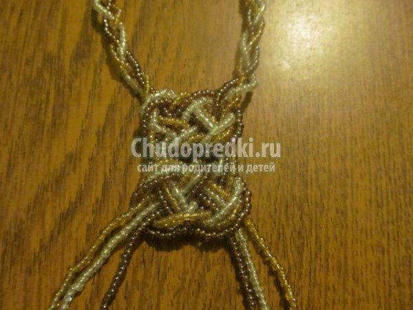 украшения из бисера в технике макраме