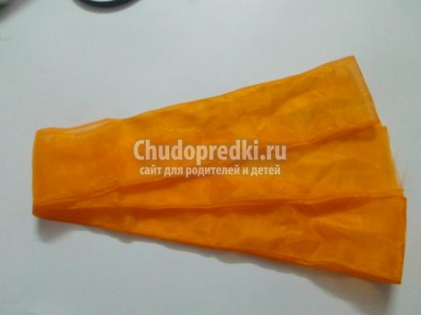 ободок для волос из капроновых лент. Цветочный Хоровод