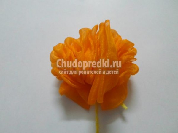 ободок для волос из капроновых лент. Цветочный Хоровод