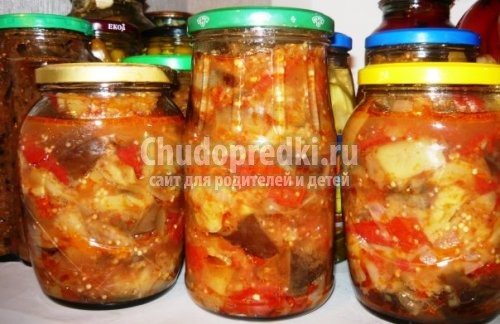 Салат из баклажанов на зиму