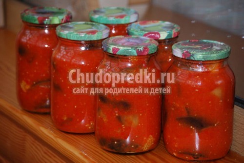 Салат из баклажанов на зиму