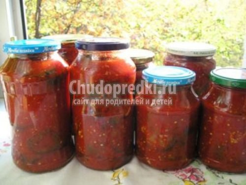 Салат из баклажанов на зиму