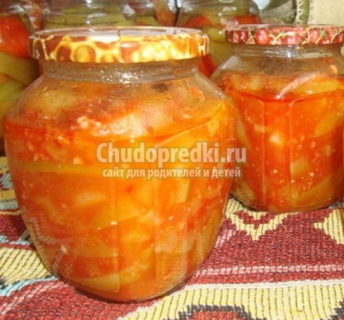 Тещин язык из кабачков