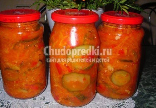Тещин язык из кабачков