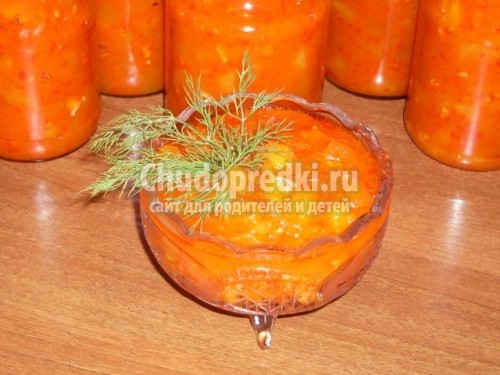 Тещин язык из кабачков