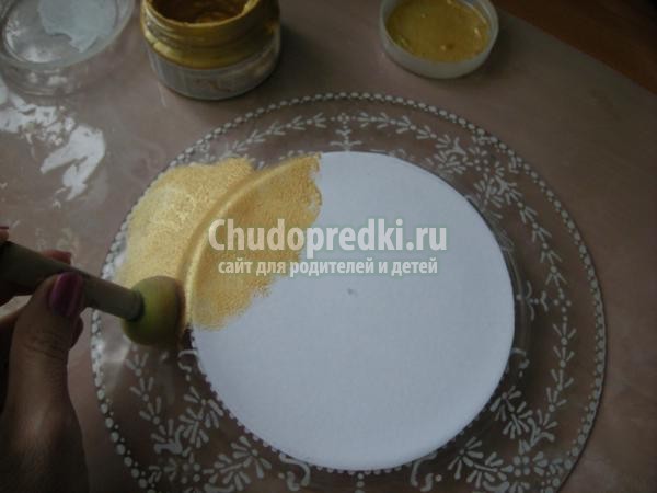 декупаж. Тарелка с фотографией