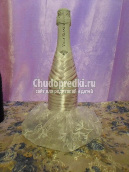 свадебный набор шампанского. Жених и невеста