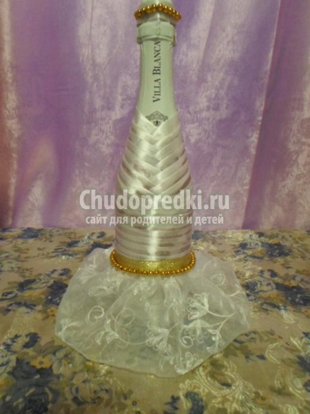 свадебный набор шампанского. Жених и невеста