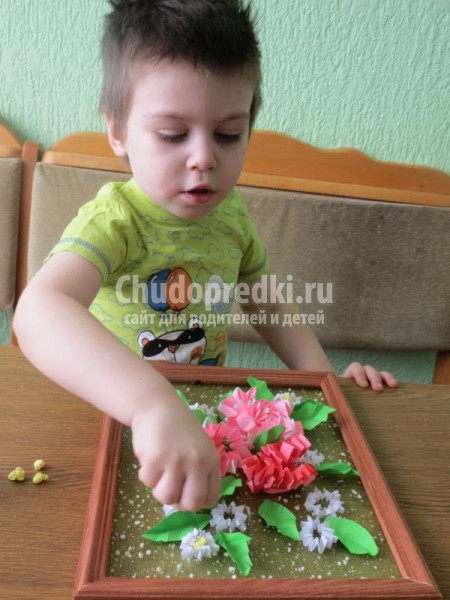 панно из бумаги своими руками. Розы