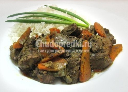 Куриная печень в мультиварке