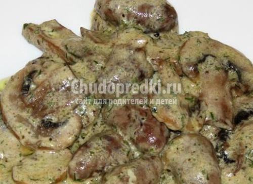 Куриная печень в мультиварке