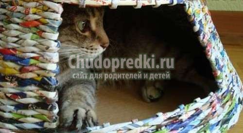 Как сделать домик для кошки
