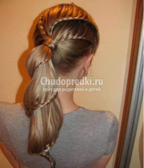 Лёгкие причёски в школу