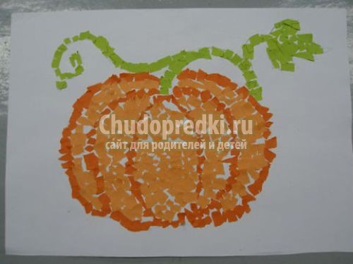 Аппликация овощи