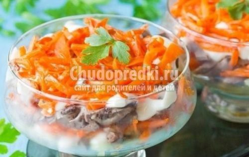 Вкусные праздничные салаты
