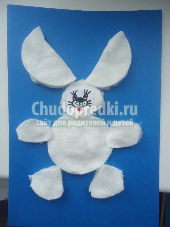 Детские поделки из ватных дисков