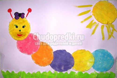 Детские поделки из ватных дисков