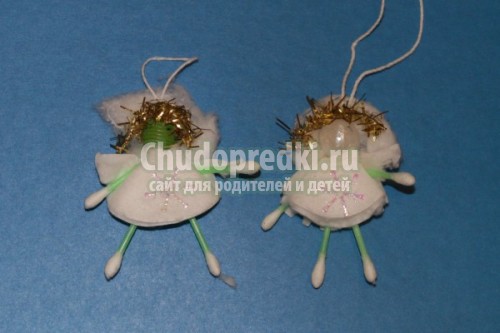 Детские поделки из ватных дисков