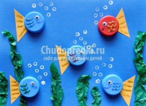 Весенние поделки из пластиковых пробок