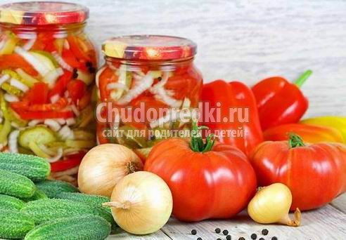 Салат из перца на зиму: популярные рецепты с фото