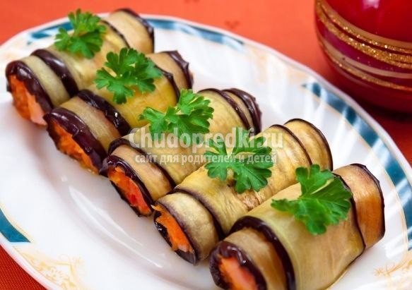рулетики из баклажанов: лучшие рецепты с фото рулетики из баклажанов: лучшие рецепты с фото