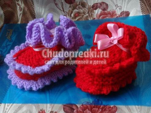 Вязание для новорожденных девочек: подборка фото и схем