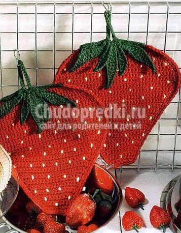 Клубника крючком: схема и пошаговая инструкция Клубника крючком: схема и пошаговая инструкция