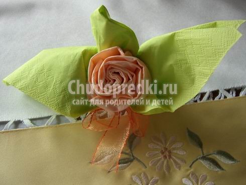 Красивые поделки из салфеток: цветы