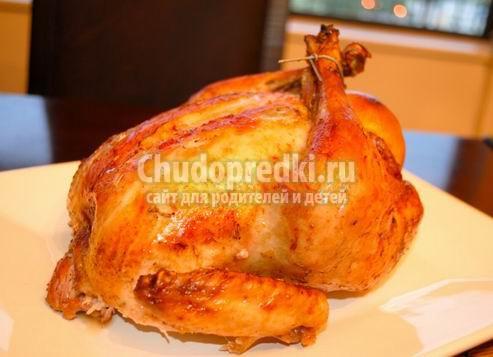 Рецепт курицы в духовке целиком. ТОП-10 с фото