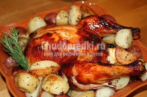 Рецепт курицы в духовке целиком. ТОП-10 с фото