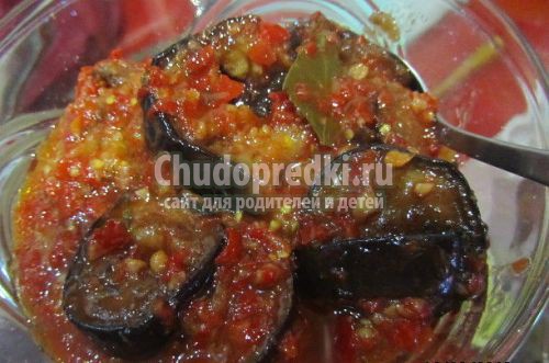Языки из баклажанов на зиму