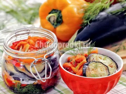 Языки из баклажанов на зиму