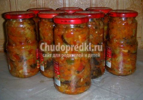 Языки из баклажанов на зиму