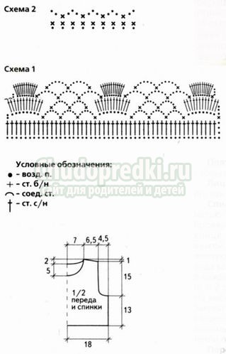 Туника крючком: схемы и описание